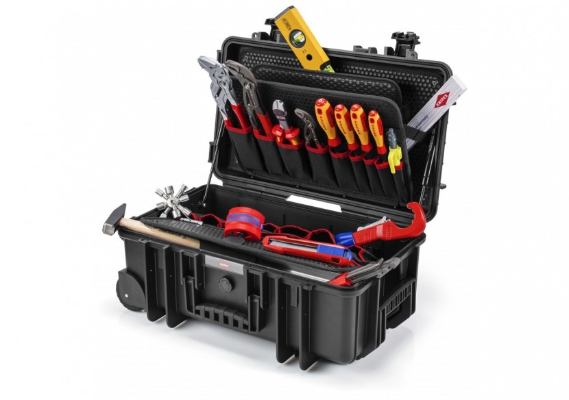 Mallette à outils "Robust26 Move" Sanitaire - Antichoc - Etanche poussière/eau - Knipex - 002133S