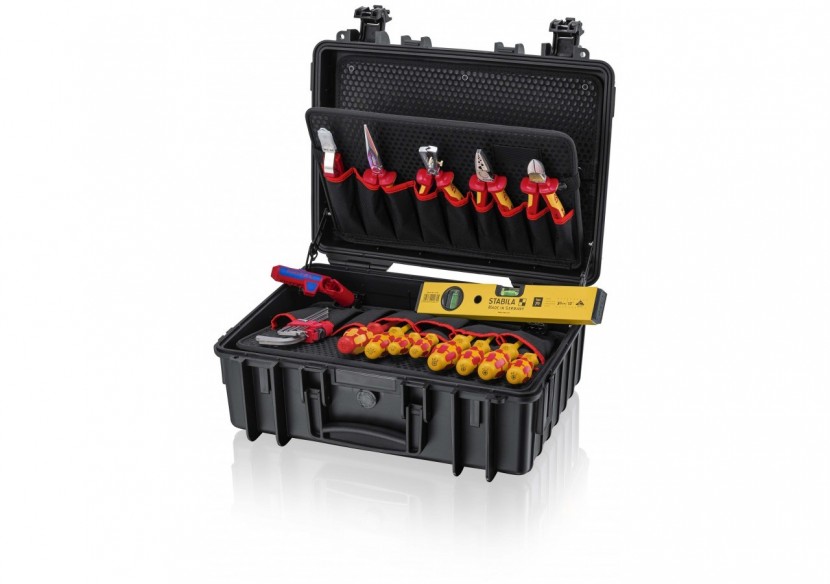 Mallette à outils "Robust23 Start" Élec 24 outils - Antichoc - Etanche - Knipex - 002134HLS2