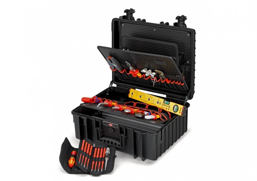 Mallette à outils "Robust34" Électro 26 outils - Antichoc Etanche poussière/eau - Knipex - 002136