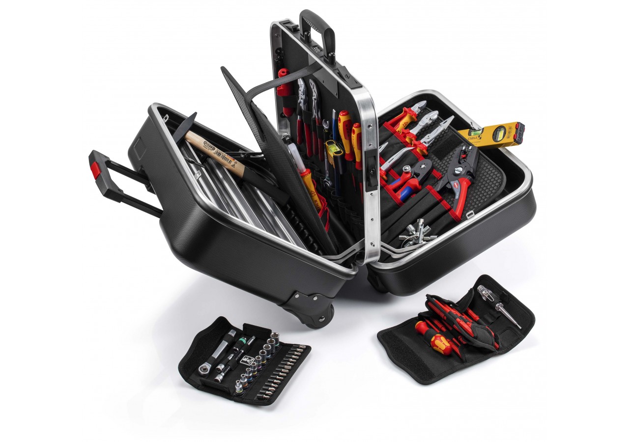 Valise à outils "BIG Twin Move" Électricien - 65 pièces - Dim. : 490x255x410mm - Knipex - 002141