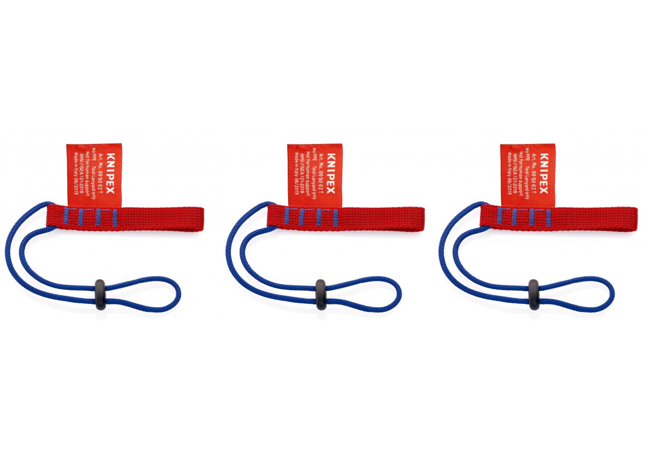 Adaptateurs x 3 - Liaison en souplesse entre l'outil et le point de fixation sûr - Knipex - 005002TBK