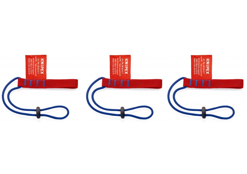 Adaptateurs x 3 - Liaison en souplesse entre l'outil et le point de fixation sûr - Knipex - 005002TBK