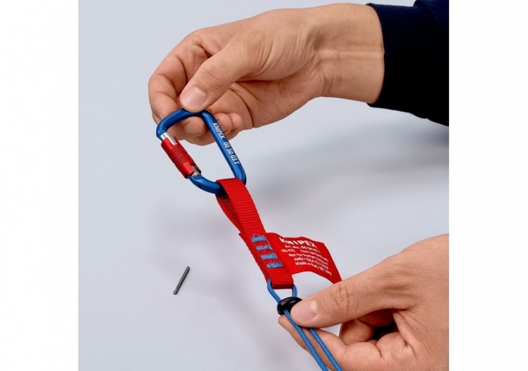 Mousquetons x 2 - La molette verrouillée empêche l'ouverture accidentelle - Knipex - 005003TBK 2