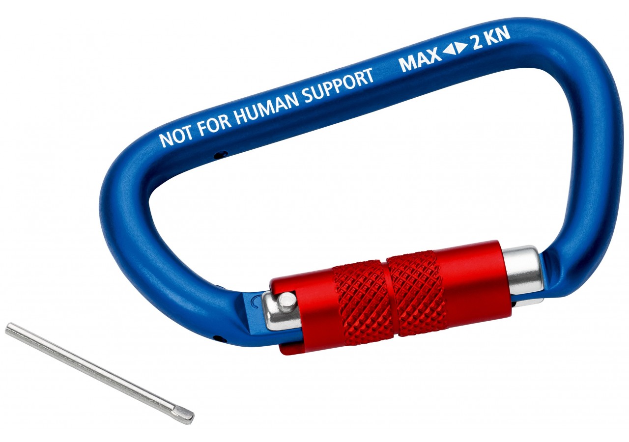 Mousquetons x 2 - La molette verrouillée empêche l'ouverture accidentelle - Knipex - 005003TBK