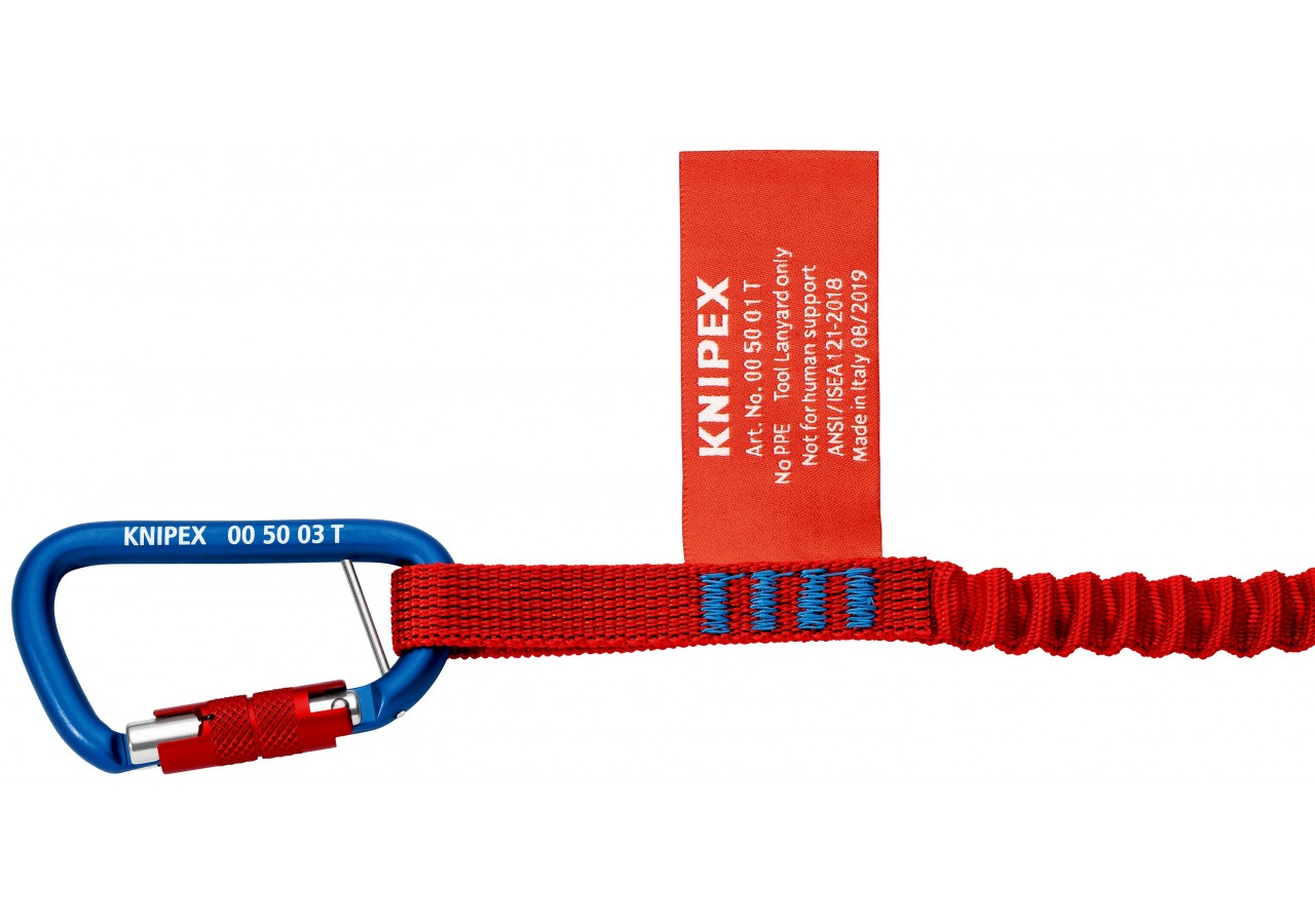 Mousquetons x 2 - La molette verrouillée empêche l'ouverture accidentelle - Knipex - 005003TBK