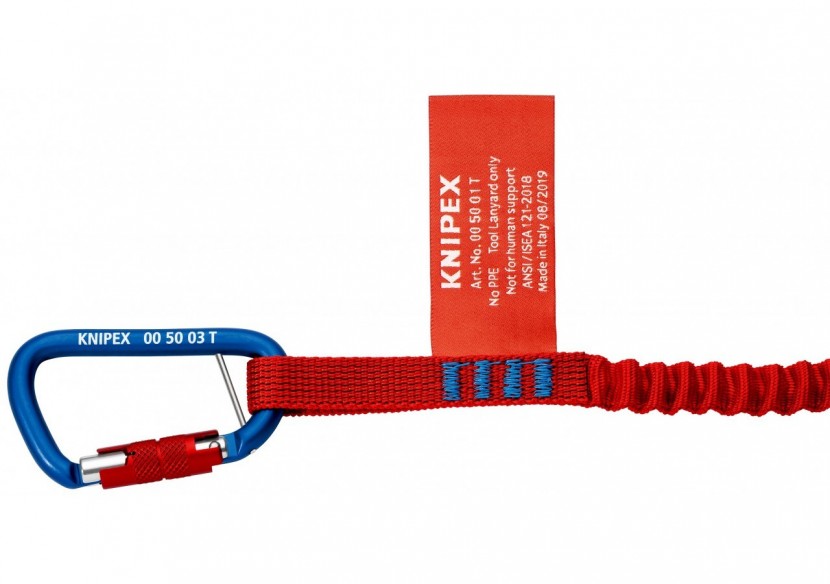 Mousquetons x 2 - La molette verrouillée empêche l'ouverture accidentelle - Knipex - 005003TBK