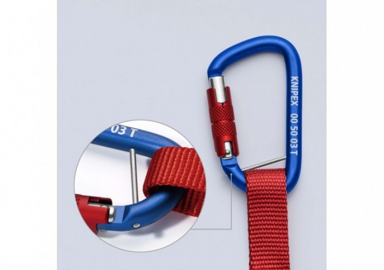 Set de protection Antichute 6kgs - Longe / mousqueton - Knipex - 005012TBK 2