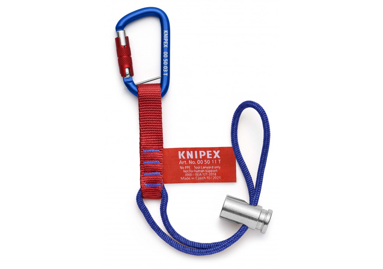 Set de protection Antichute 6kgs - Adaptateur / mousqueton - Knipex - 005013TBK