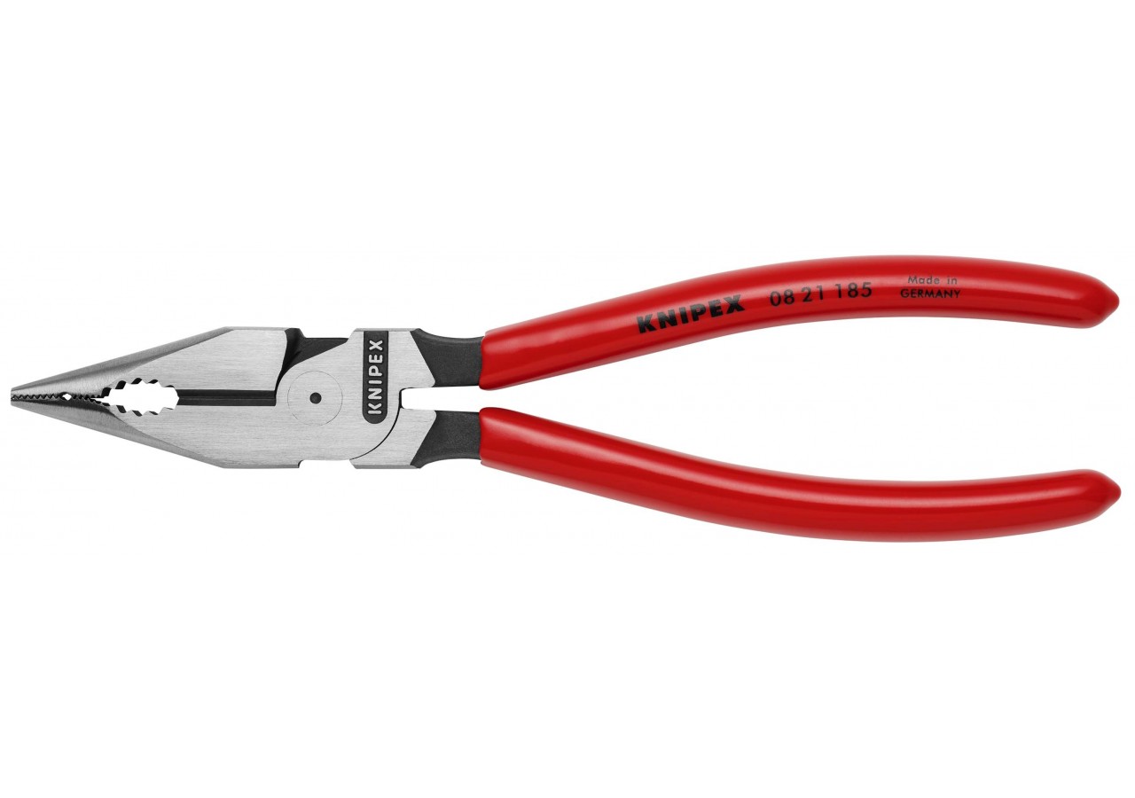 Pince universelle multifonctions 185mm avec tranchant - Gainage PVC - Knipex - 0821185