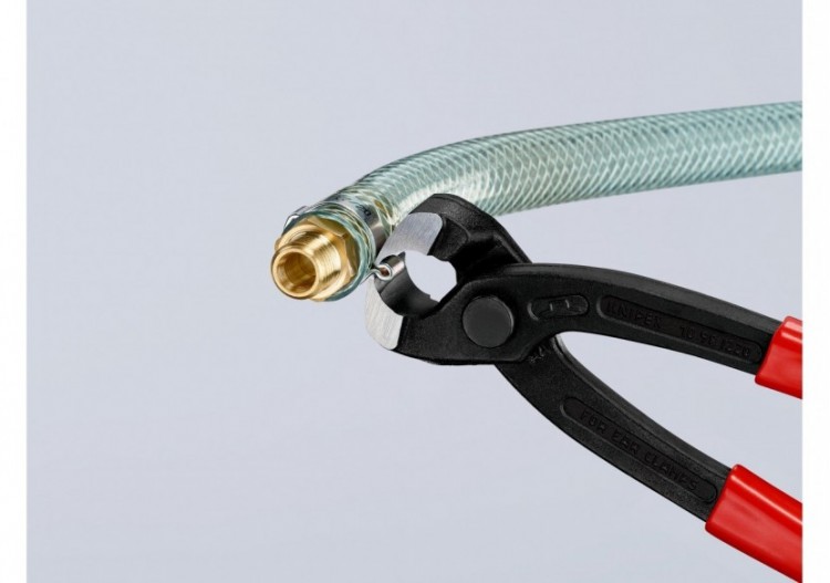 Pince frontale pour collier de serrage 220mm - Gainage PVC - Atramentisée noire - Knipex - 1098I220 2