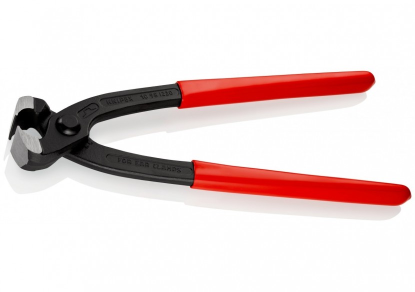 Pince frontale pour collier de serrage 220mm - Gainage PVC - Atramentisée noire - Knipex - 1098I220