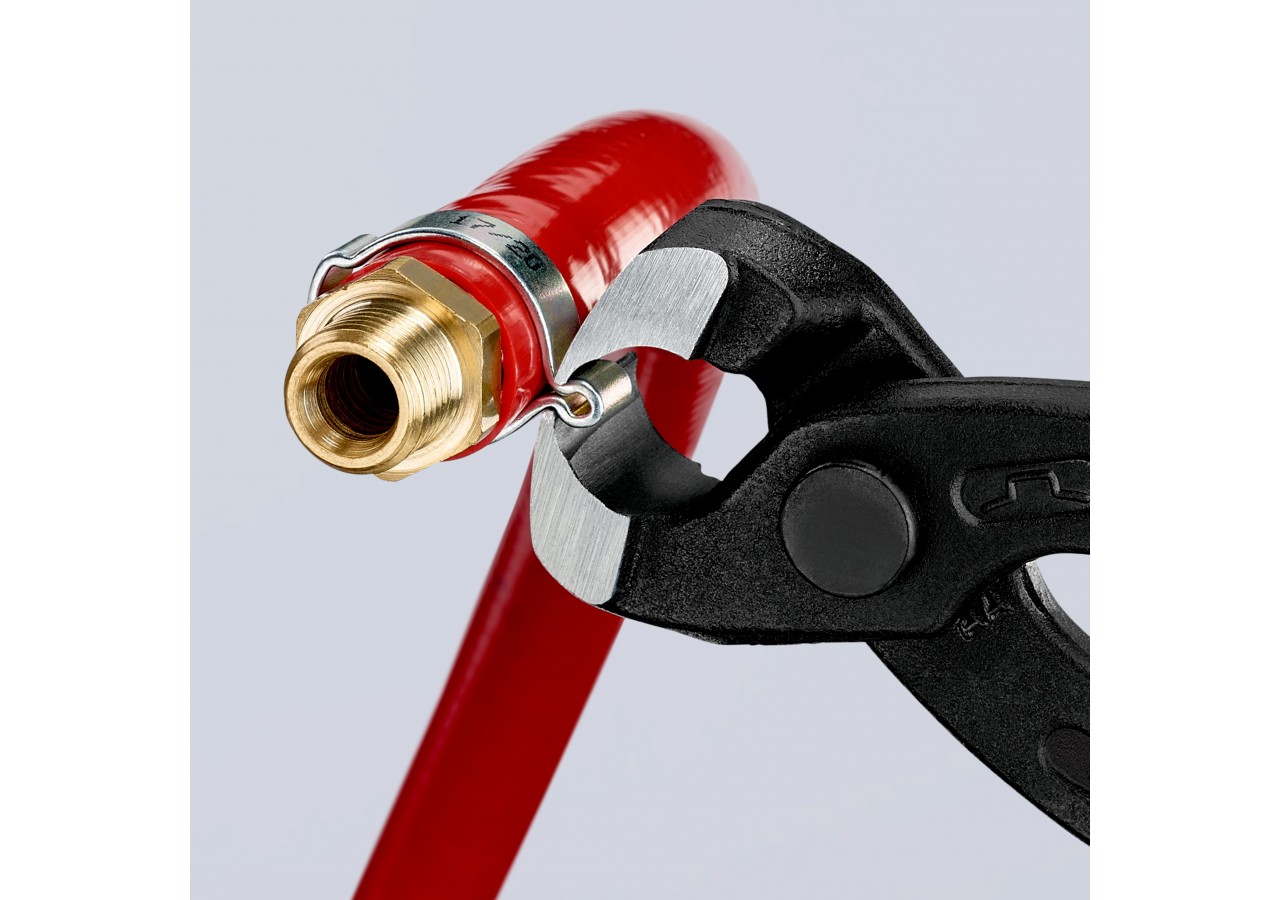 Pince frontale pour collier de serrage 220mm - Gainage PVC - Atramentisée noire - Knipex - 1098I220