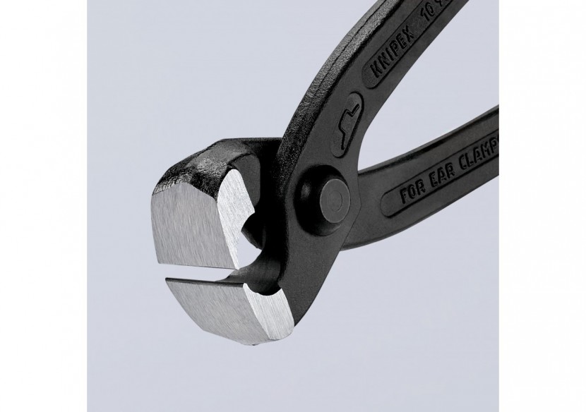 Pince frontale pour collier de serrage 220mm - Gainage PVC - Atramentisée noire - Knipex - 1098I220