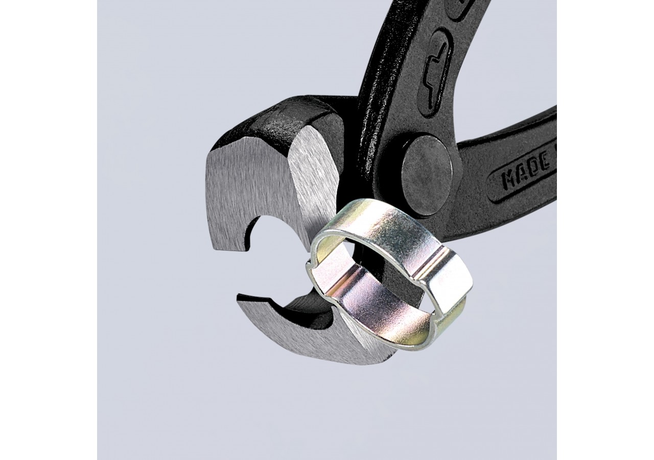 Pince frontale et latérale pour collier de serrage 220mm - Gainage PVC - Knipex - 1099I220