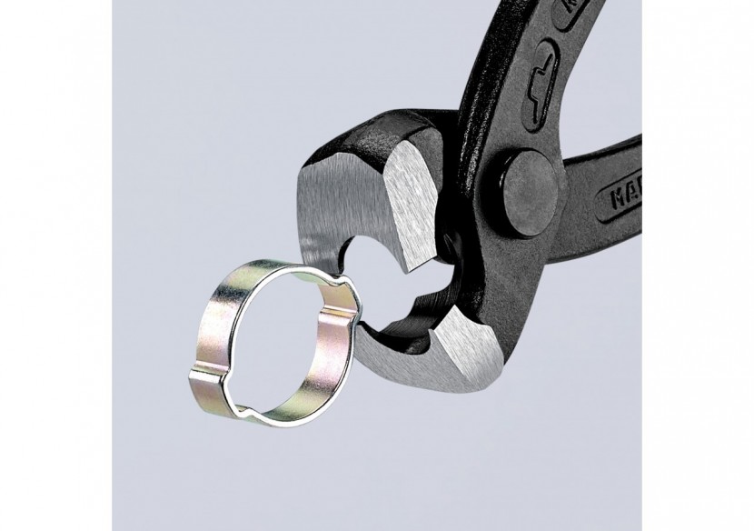 Pince frontale et latérale pour collier de serrage 220mm - Gainage PVC - Knipex - 1099I220