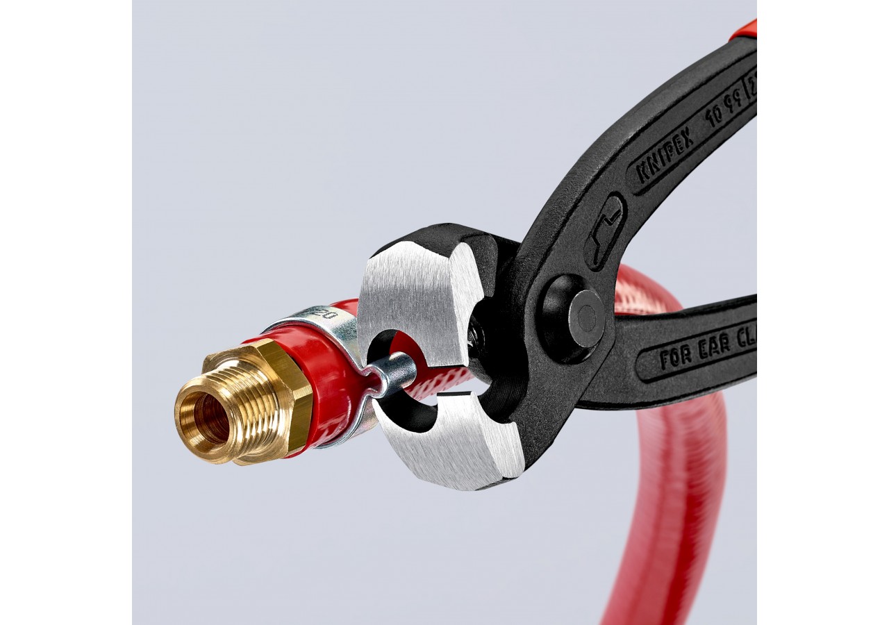 Pince frontale et latérale pour collier de serrage 220mm - Gainage PVC - Knipex - 1099I220