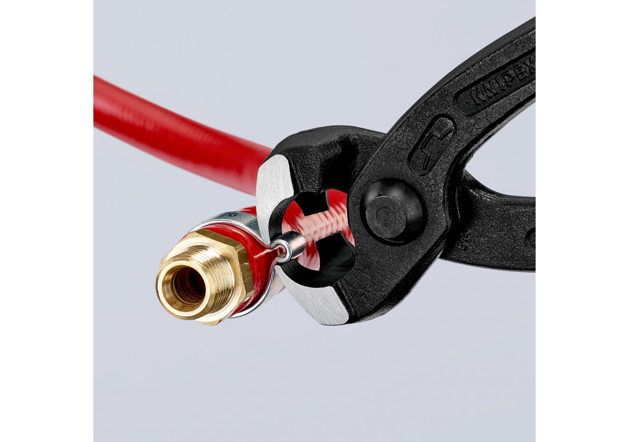 Pince frontale et latérale pour collier de serrage 220mm - Gainage PVC - Knipex - 1099I220