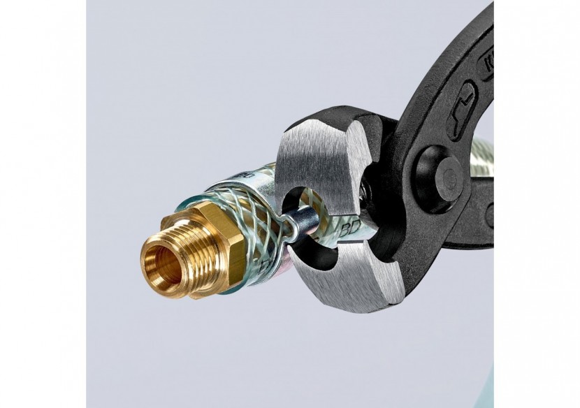 Pince frontale et latérale pour collier de serrage 220mm - Gainage PVC - Knipex - 1099I220