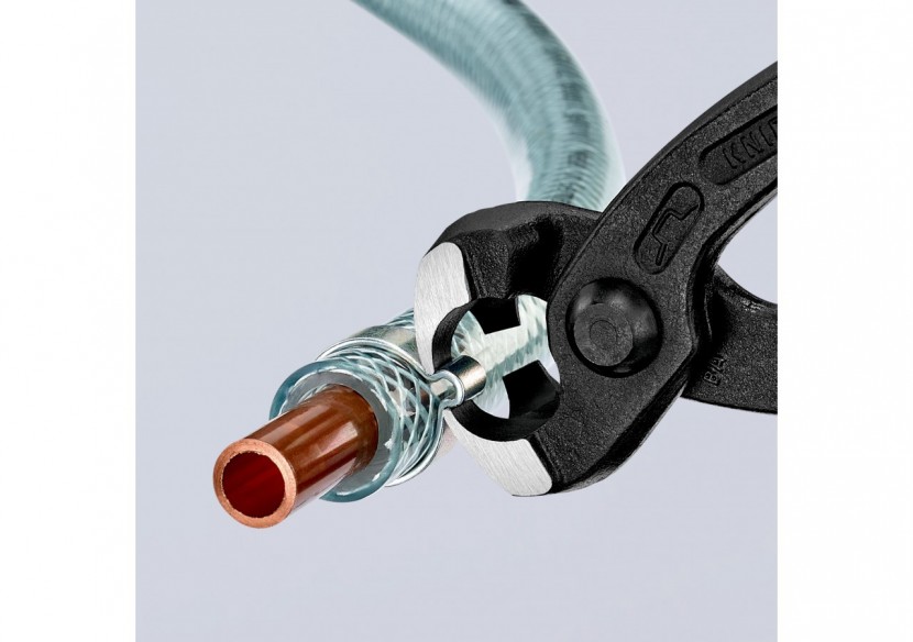 Pince frontale et latérale pour collier de serrage 220mm - Gainage PVC - Knipex - 1099I220