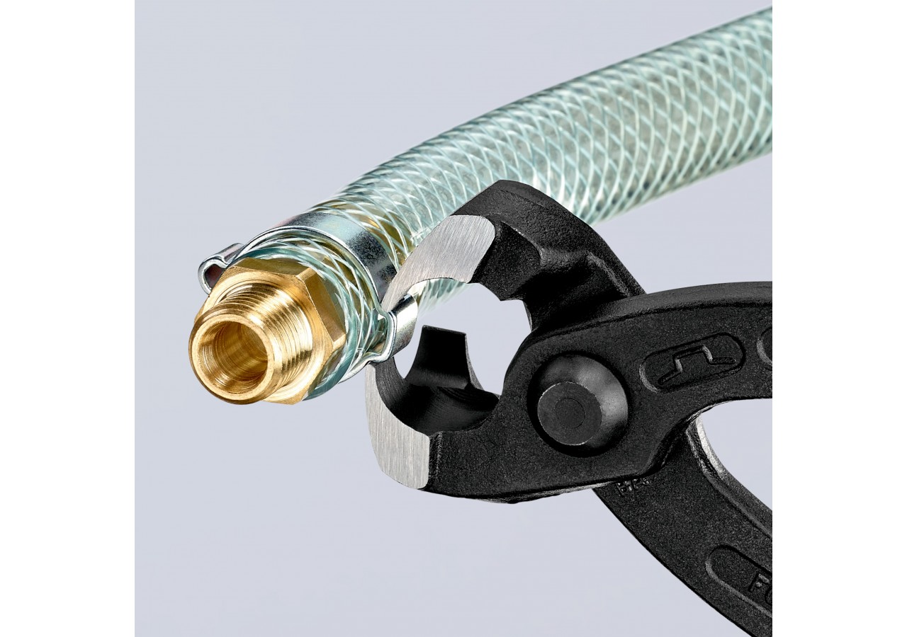 Pince frontale et latérale pour collier de serrage 220mm - Gainage PVC - Knipex - 1099I220