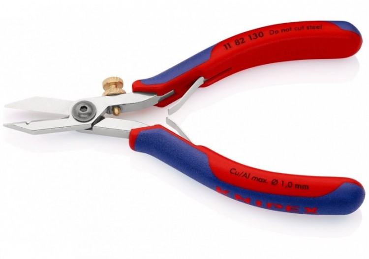 Pince à dénuder pour l'électronique 0,03 sup. 1mm2 - 140mm - Bi-matière - Tête polie - Knipex - 1182130 2
