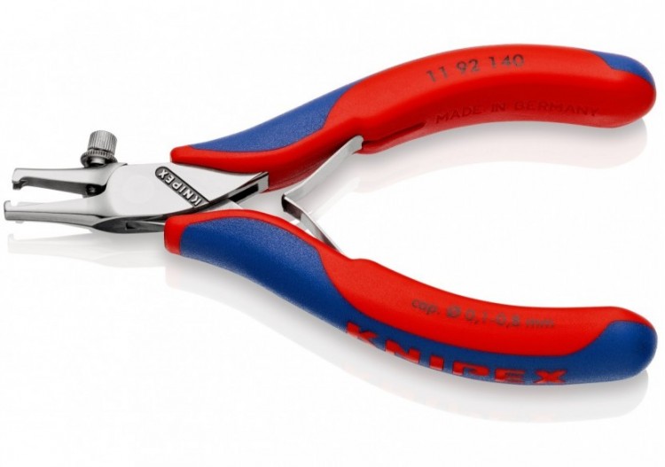 Pince à dénuder pour l'électronique 0,1 sup. 0,8mm2 140mm - Bi-matière - Polie miroir - Knipex - 1192140 2