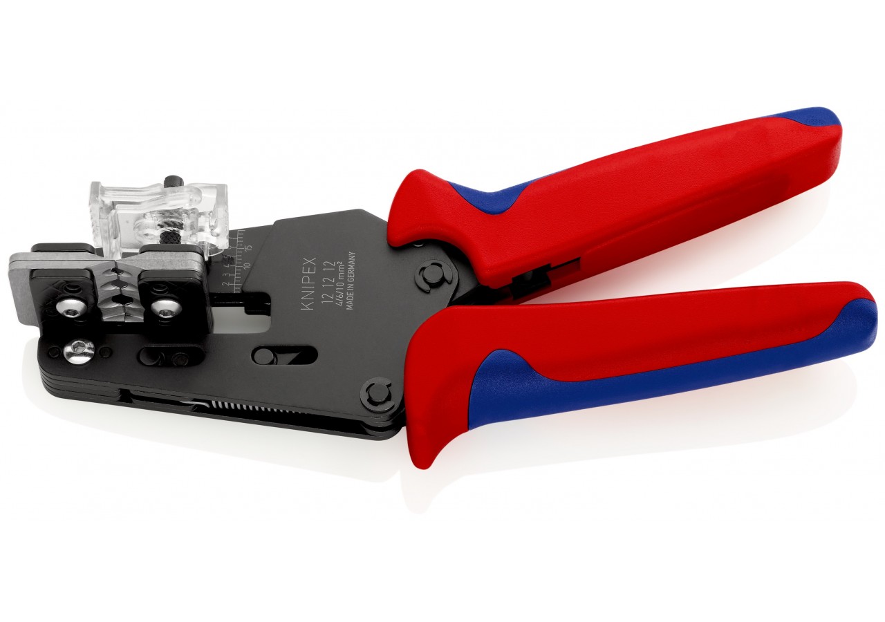 Pince à dénuder 4 couteaux de forme AWG 10/12/14/16/18/20 - 195mm - Bi-matière - Knipex - 121212