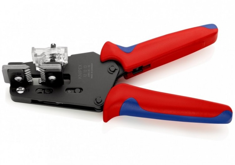 Pince à dénuder 4 couteaux de forme AWG 16/18/20/22/24/26 - 195mm - Bi-matière - Knipex - 121213