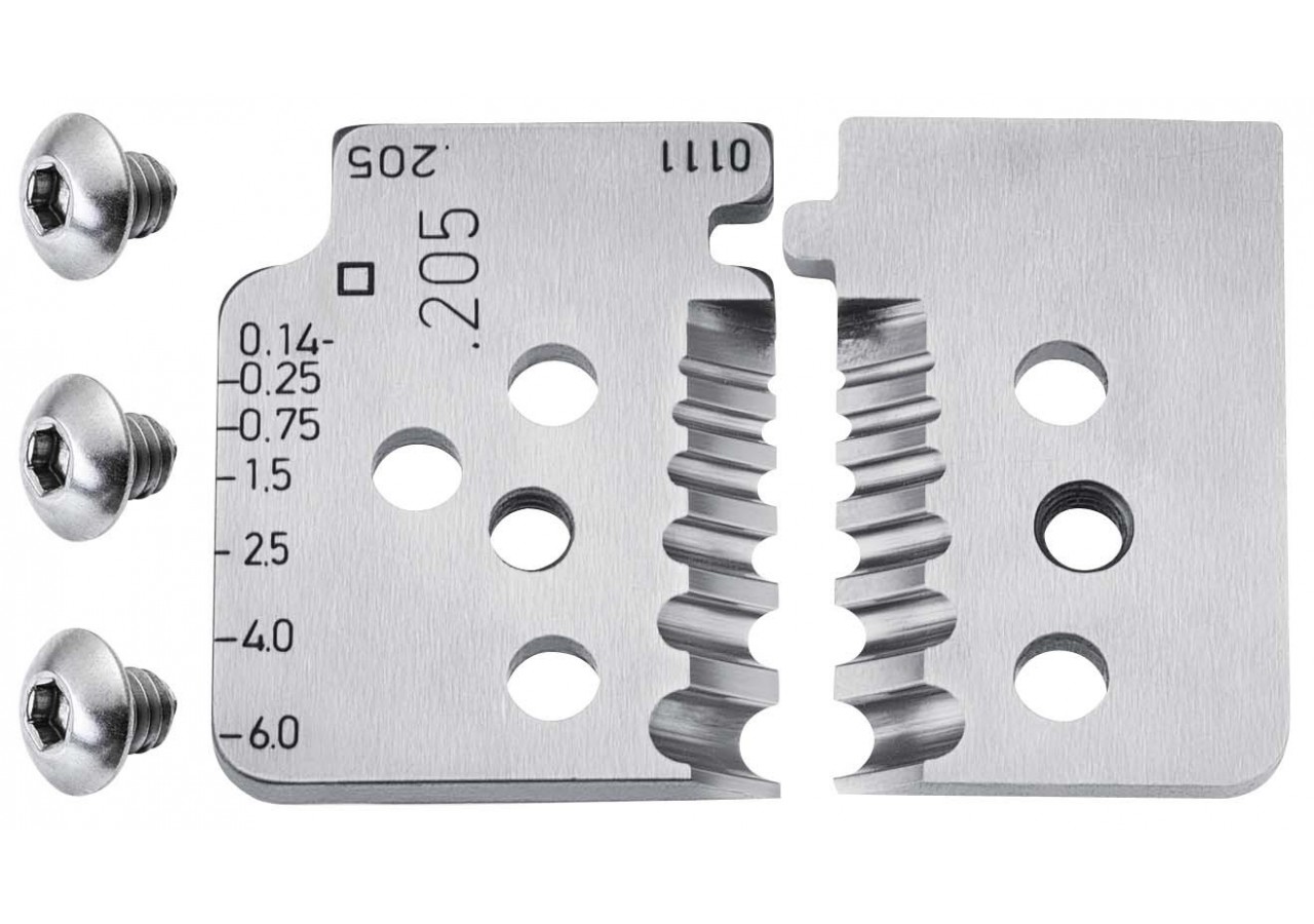 Jeu de lames pour pince à dénuder de précision avec couteaux de forme 12 12 06 - Knipex - 121906