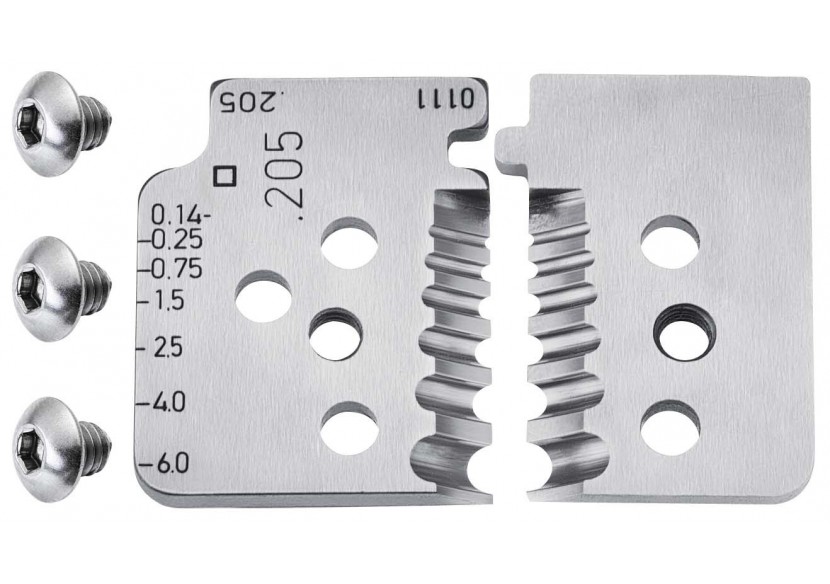 Jeu de lames pour pince à dénuder de précision avec couteaux de forme 12 12 06 - Knipex - 121906