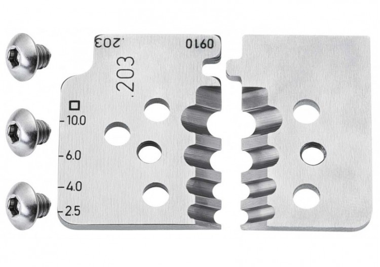 Jeu de lames pour pince à dénuder de précision avec couteaux de forme 12 12 10 - Knipex - 121910