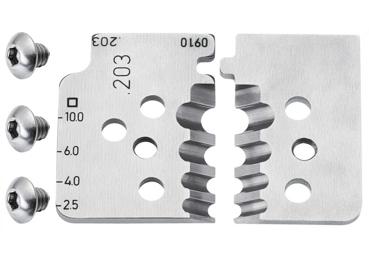 Jeu de lames pour pince à dénuder de précision avec couteaux de forme 12 12 10 - Knipex - 121910