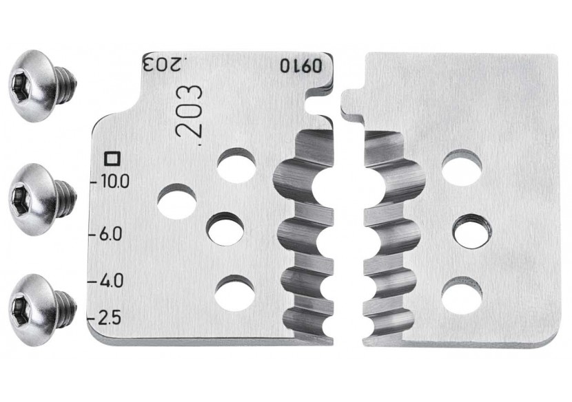 Jeu de lames pour pince à dénuder de précision avec couteaux de forme 12 12 10 - Knipex - 121910