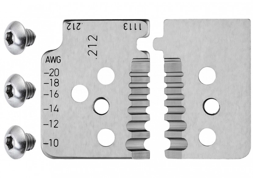 Jeu de lames pour pince à dénuder de précision avec couteaux de forme 12 12 13 - Knipex - 121913