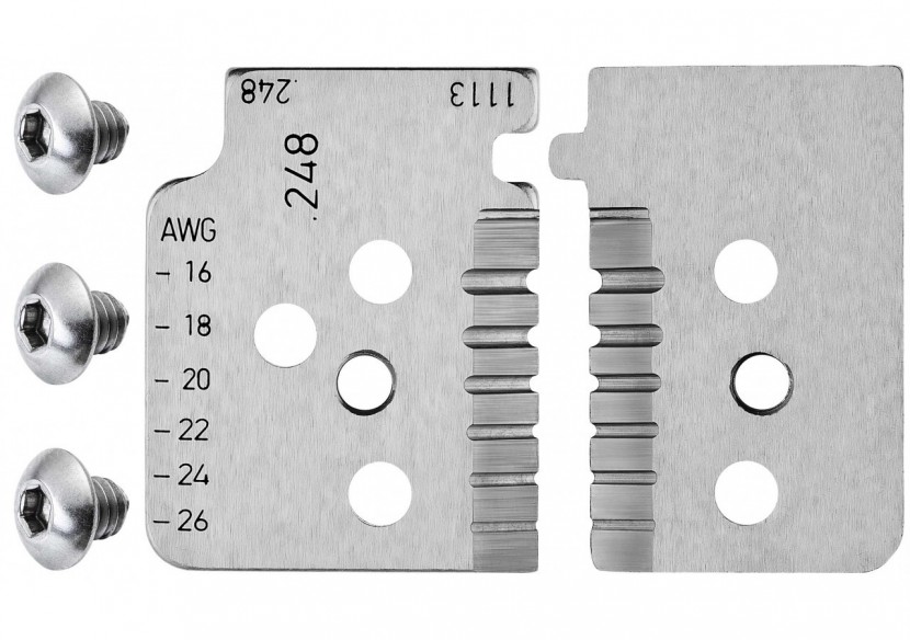 Jeu de lames pour pince à dénuder de précision avec couteaux de forme 12 12 14 - Knipex - 121914