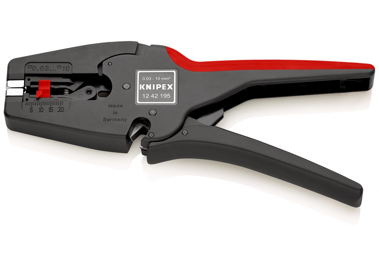 Pince à dénuder MultiStrip 10 automatique 0,03 à 10mm2 Boitier ABS Poids faible - Knipex - 1242195