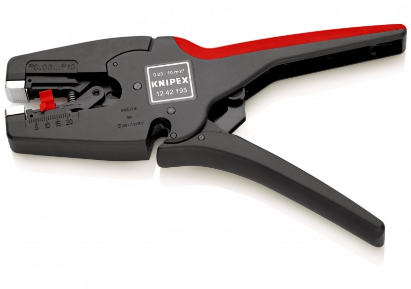 Pince à dénuder MultiStrip 10 automatique 0,03 à 10mm2 Boitier ABS Poids faible - Knipex - 1242195