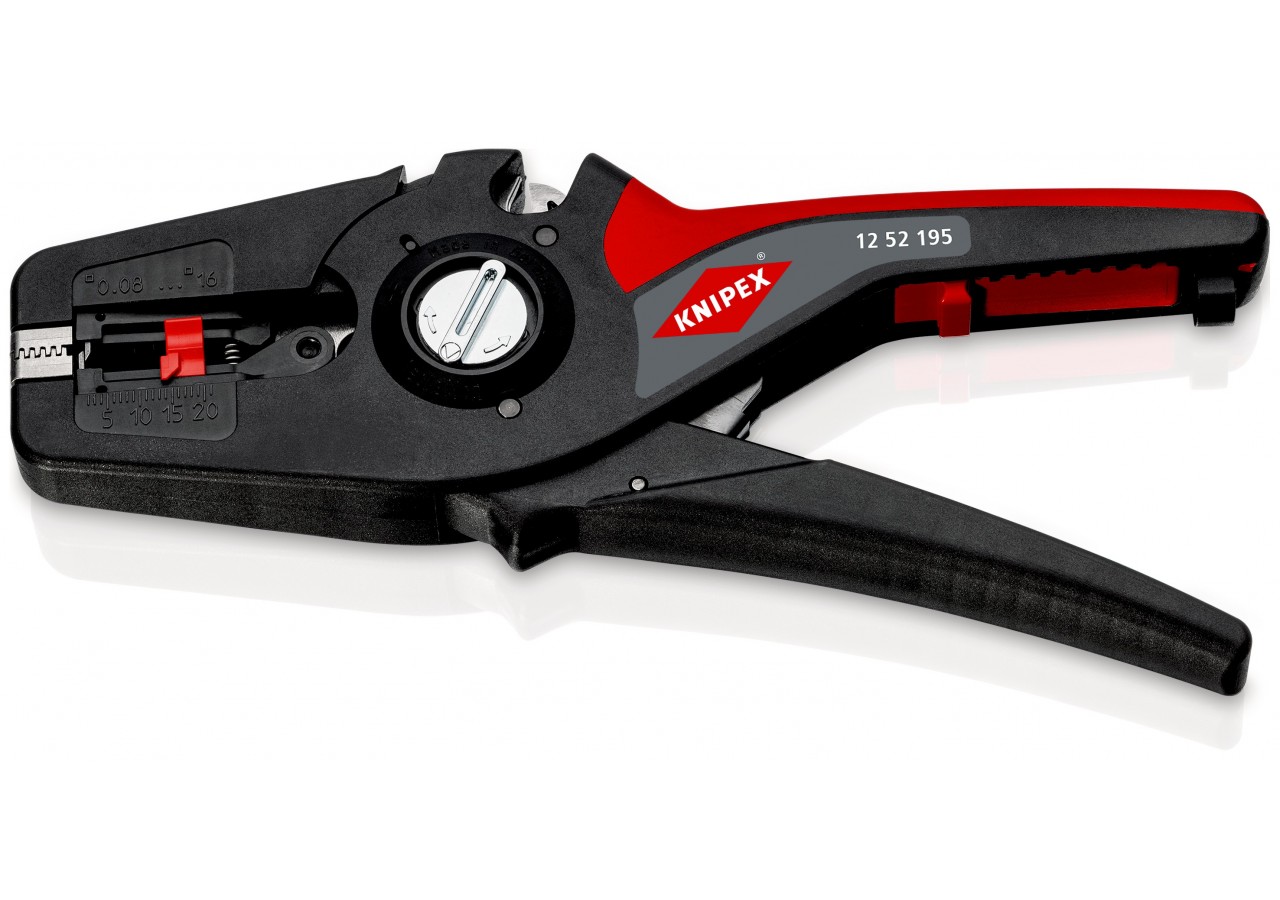 Pince à dénuder automatique PréciStrip16 de 0,08 à 16mm2 - Fonction coupe-câble - Knipex - 1252195