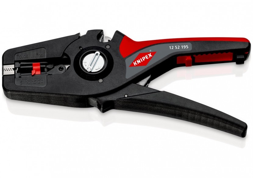 Pince à dénuder automatique PréciStrip16 de 0,08 à 16mm2 - Fonction coupe-câble - Knipex - 1252195