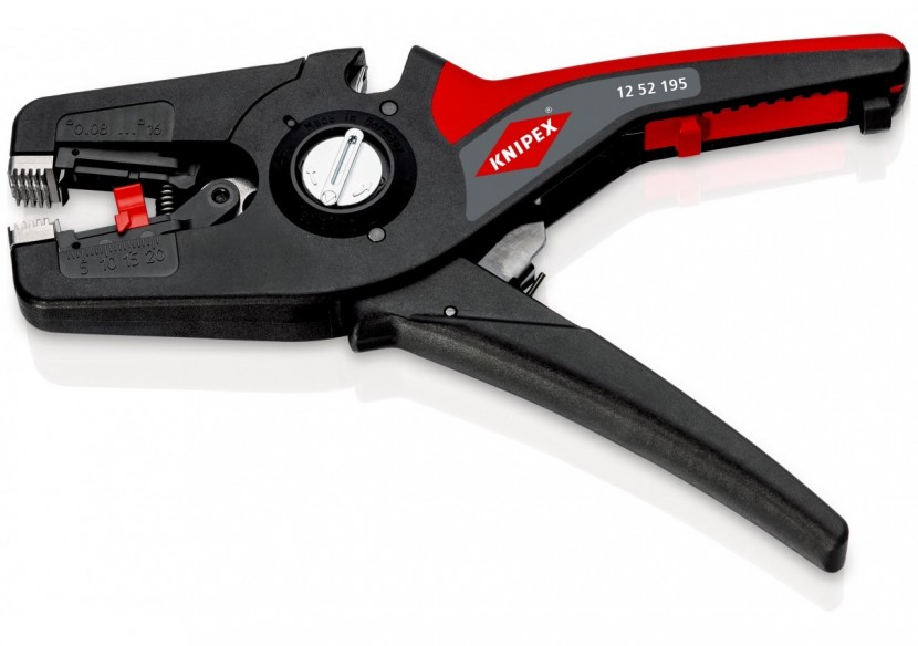Pince à dénuder automatique PréciStrip16 de 0,08 à 16mm2 - Fonction coupe-câble - Knipex - 1252195