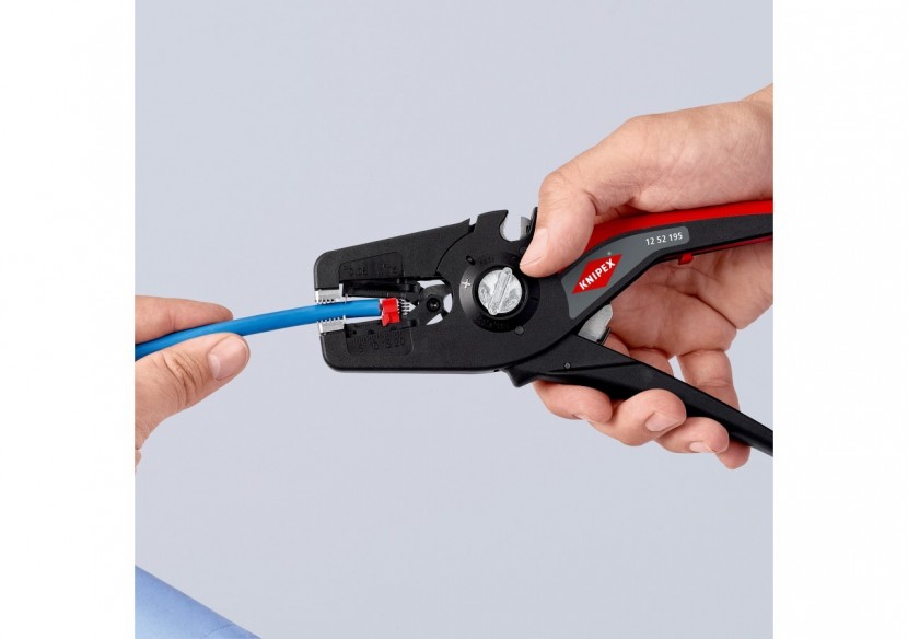 Pince à dénuder automatique PréciStrip16 de 0,08 à 16mm2 - Fonction coupe-câble - Knipex - 1252195