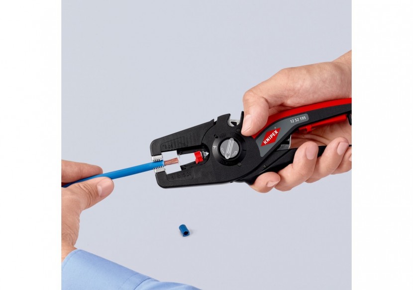 Pince à dénuder automatique PréciStrip16 de 0,08 à 16mm2 - Fonction coupe-câble - Knipex - 1252195