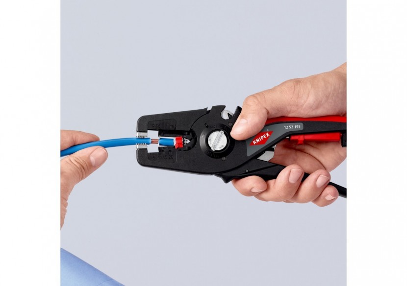 Pince à dénuder automatique PréciStrip16 de 0,08 à 16mm2 - Fonction coupe-câble - Knipex - 1252195