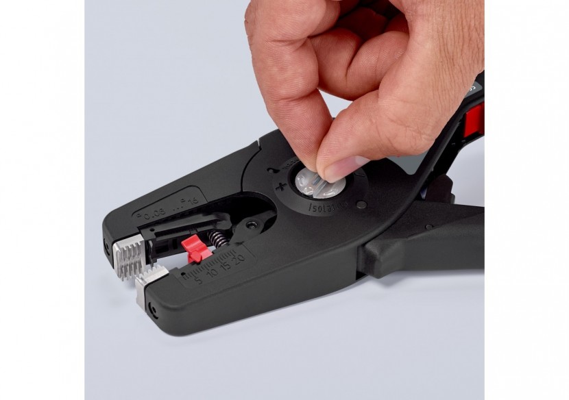 Pince à dénuder automatique PréciStrip16 de 0,08 à 16mm2 - Fonction coupe-câble - Knipex - 1252195