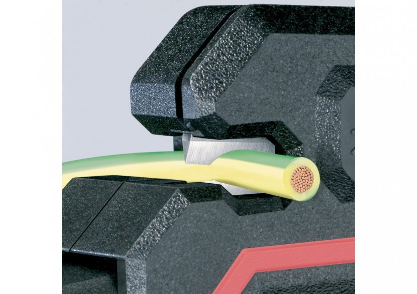 Pince à dénuder automatique de 0,2 à 6mm2 - 180mm - Boitier ABS - Forme pistolet - Knipex - 1262180