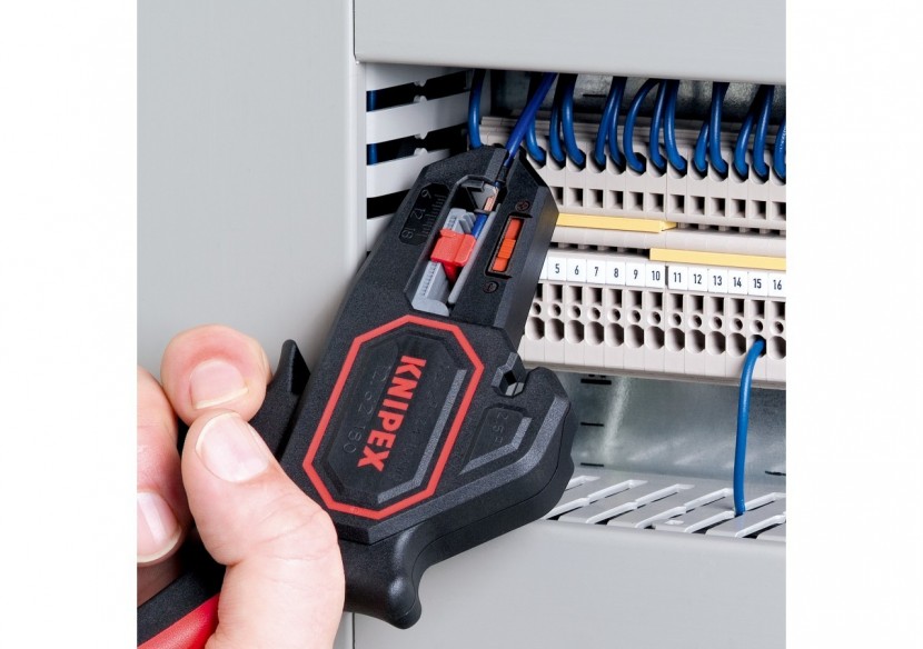 Pince à dénuder automatique de 0,2 à 6mm2 - 180mm - Boitier ABS - Forme pistolet - Knipex - 1262180