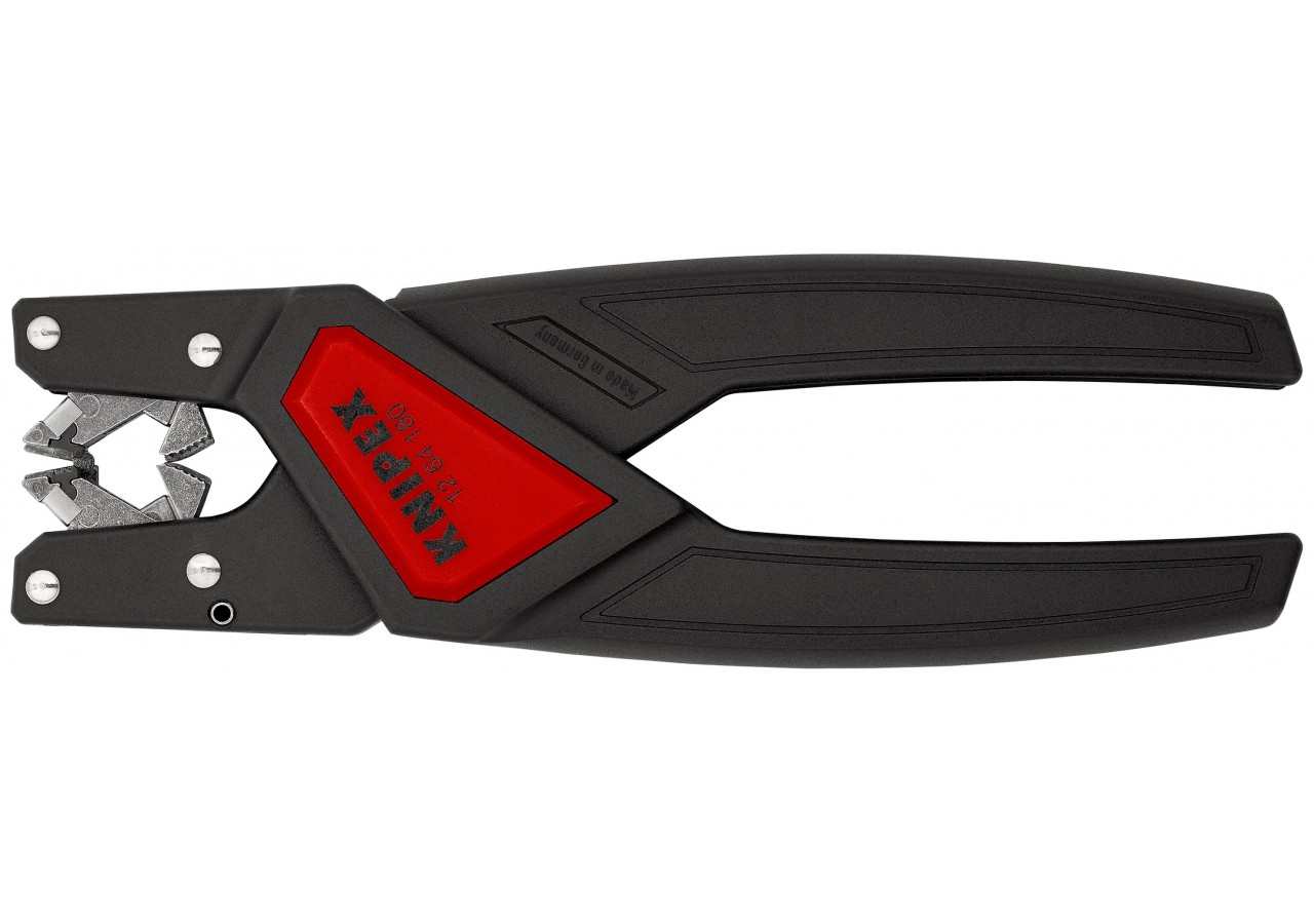 Pince à dénuder automatique câbles plats 0,75 à 2,5mm2 - 180mm - Boitier ABS - Knipex - 1264180