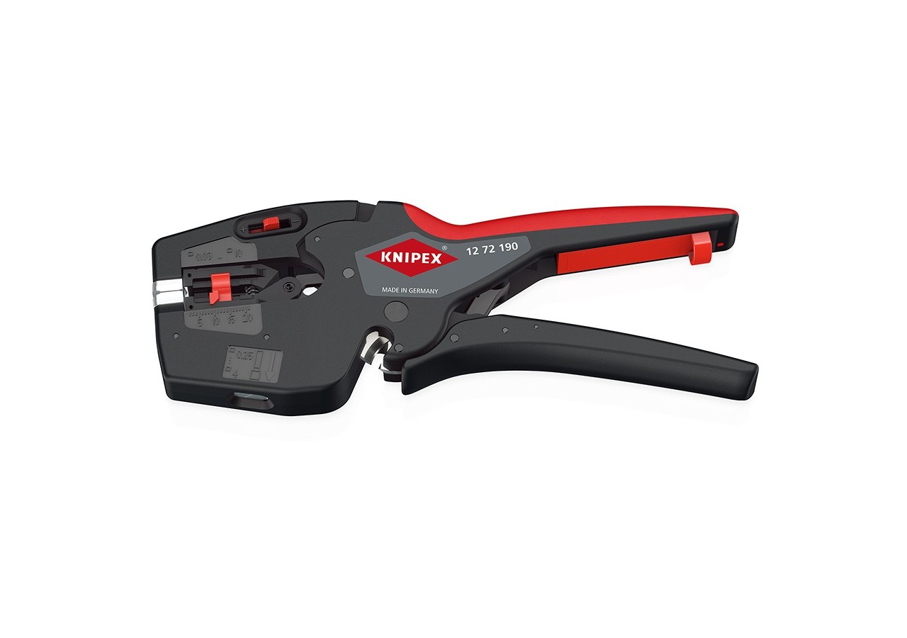Pince à dénuder automatique 10mm2 et à sertir les embouts de 0,25 à 4mm2 - Knipex - 1272190
