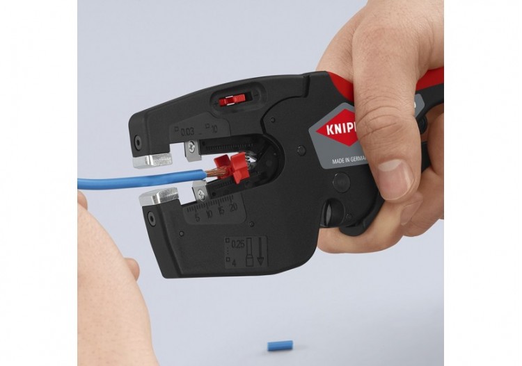 Pince à dénuder automatique 10mm2 et à sertir les embouts de 0,25 à 4mm2 - Knipex - 1272190 2