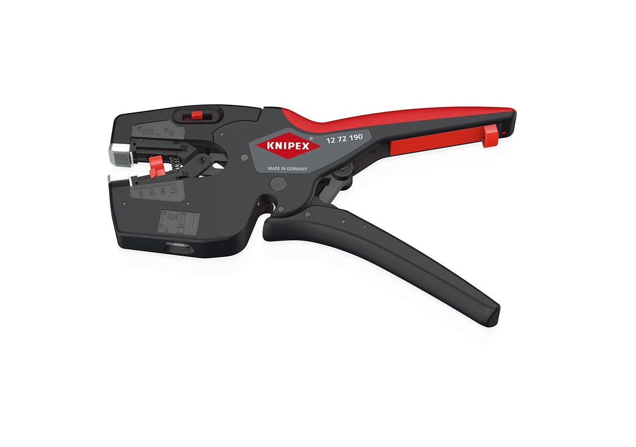 Pince à dénuder automatique 10mm2 et à sertir les embouts de 0,25 à 4mm2 - Knipex - 1272190
